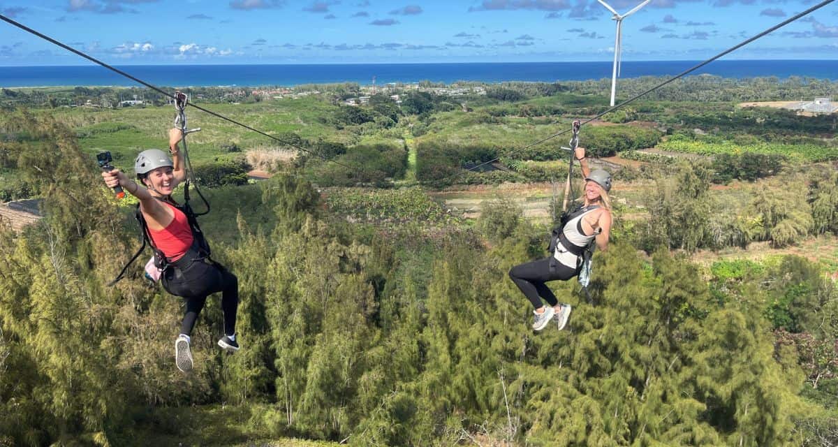 BEST North Shore Zipline Ocean views! Yes to Hawaii